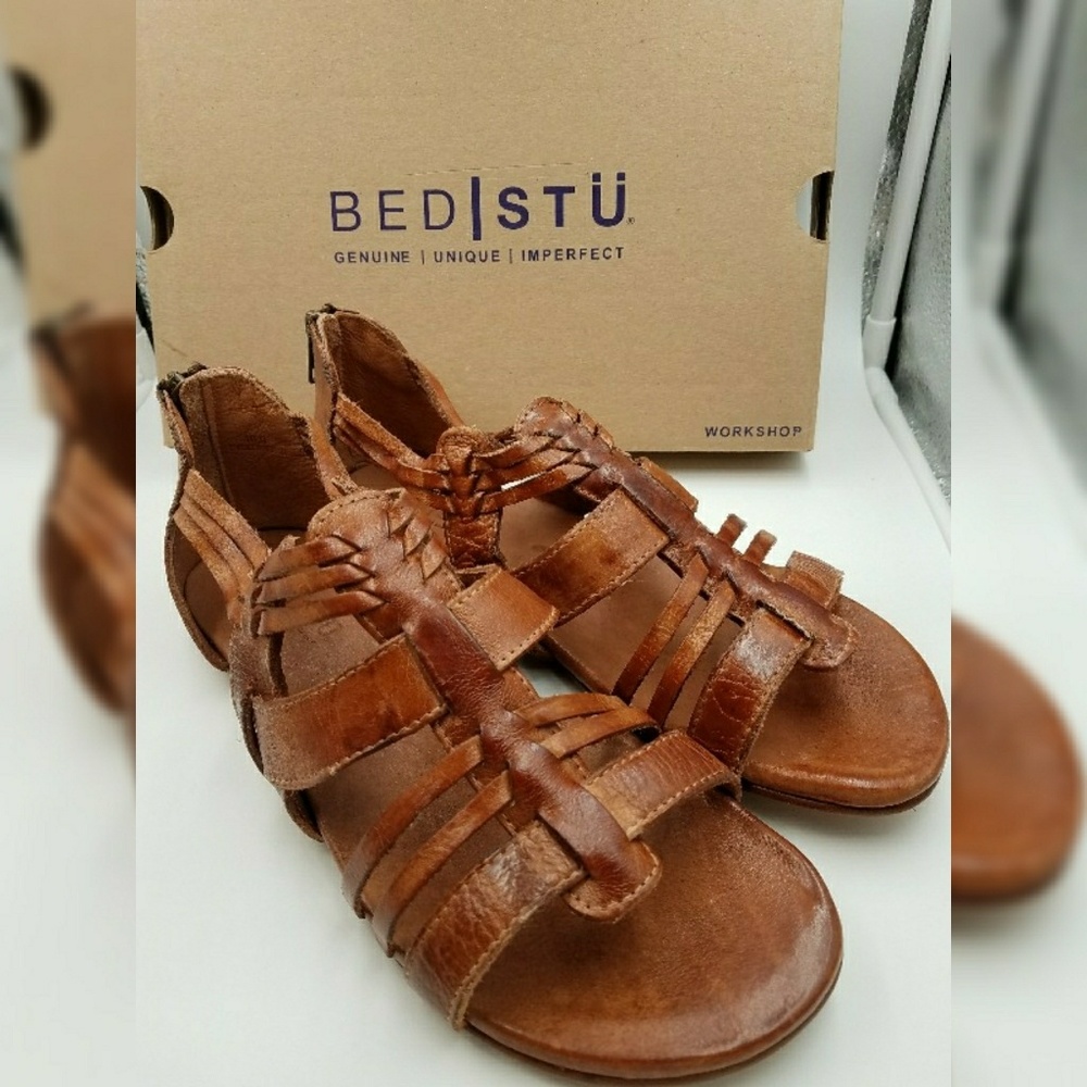 BNIB Bed Stu Cara sandals in Cognac sz 10